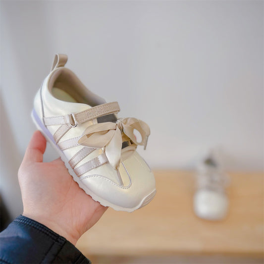 Children's Little Sweet Bow Korean Style Fashionable German Casual Shoes