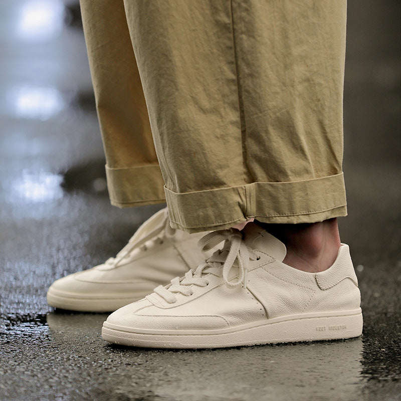 Men's White Summer Breathable German Training Fashion Men's Board Shoes