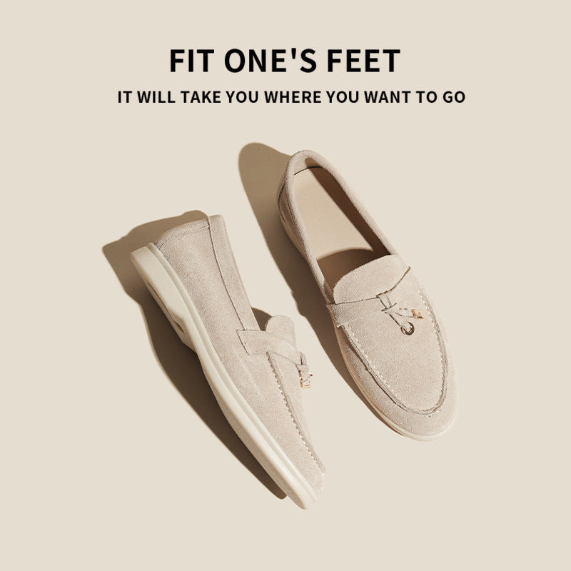 Women's Outdoor Wear Tods Matte British Style Popular Genuine Plus Loafers