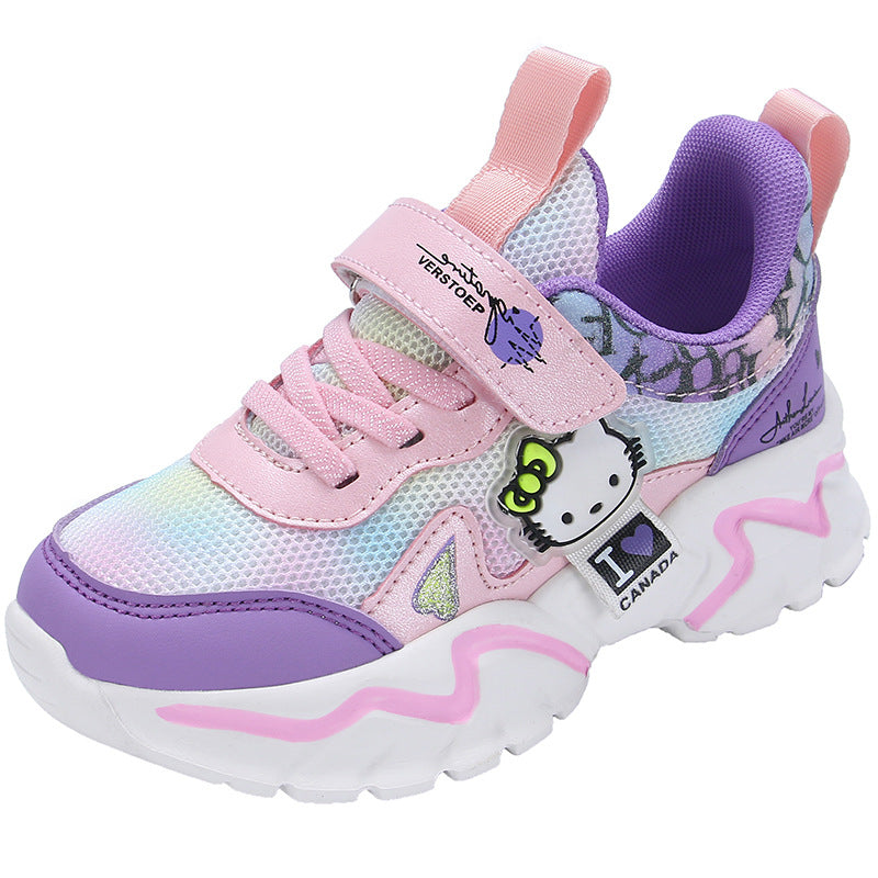 Children's Plus Cat Princess Waterproof Elder Running Kid's Sneakers