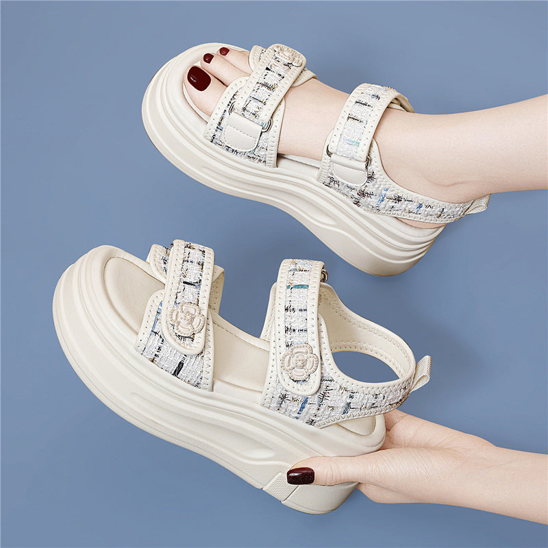 Women's Summer Small Genuine Height Increasing Sports Sandals