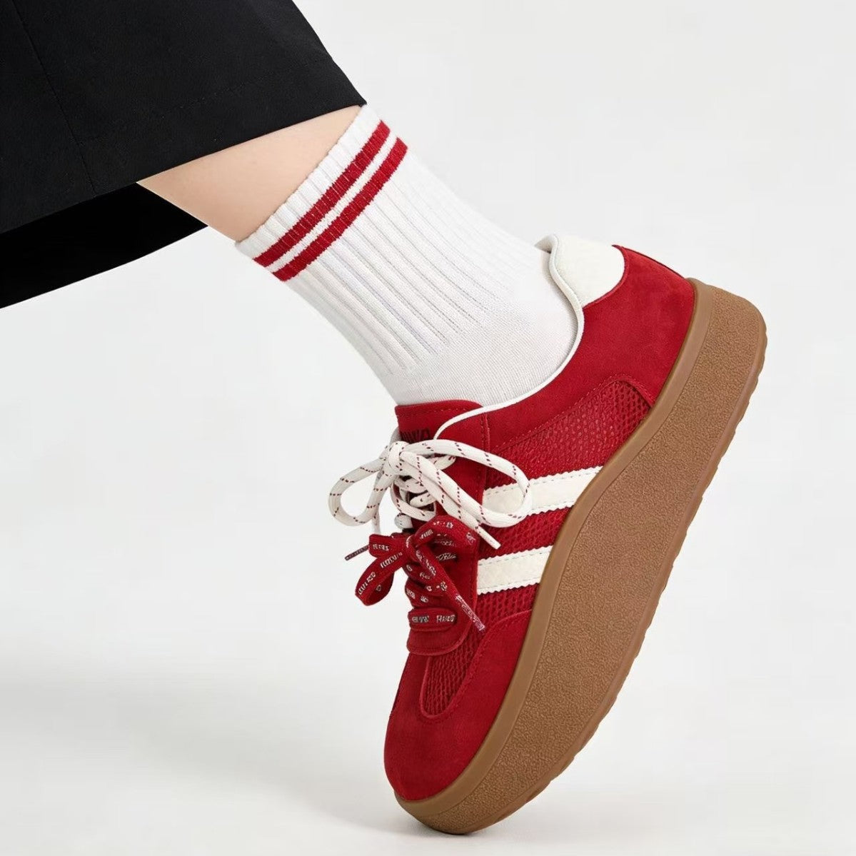 Women's Increasing German Training Spring Thick Bottom Small Breathable Women's Board Shoes