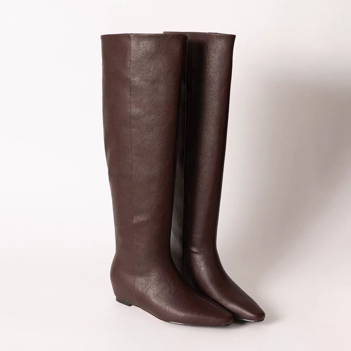 Genuine Long Female Below The Knee Retro Boots