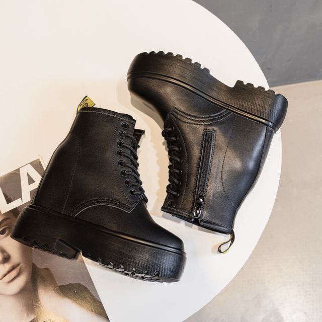 Women's Elevator Ankle Martin Roman Tall Muffin Boots