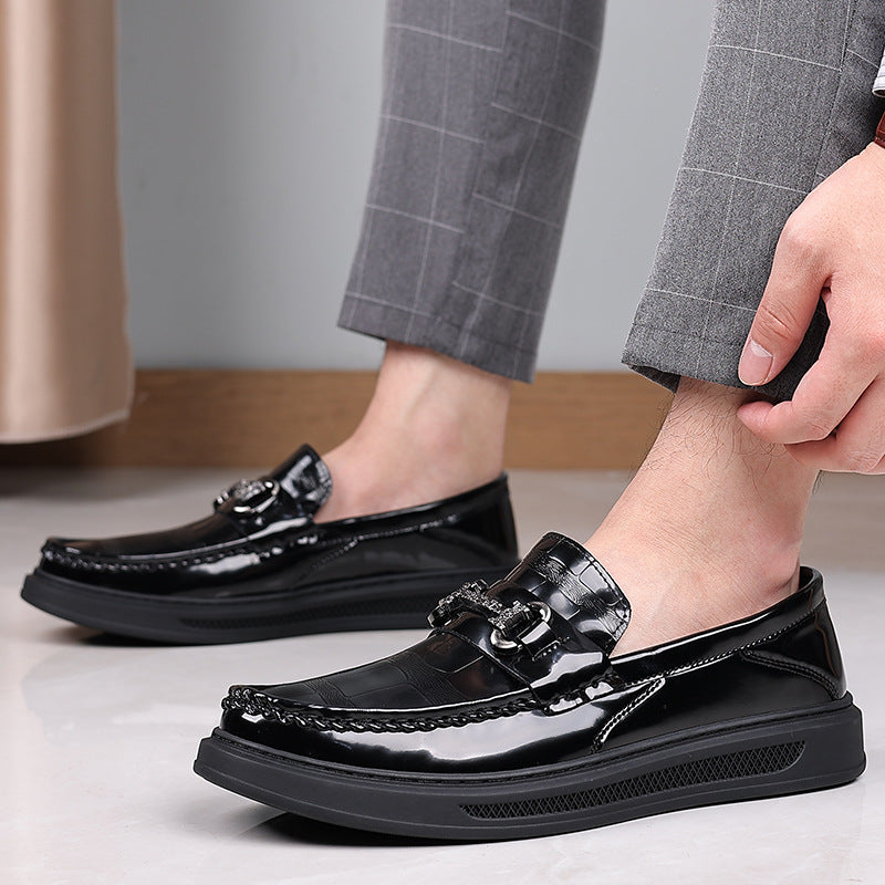 Men's Oversized Lazy Doug Widen Large Size Leather Shoes