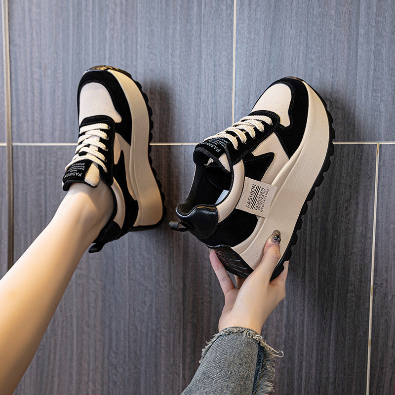 Women's Fashionable Thick Bottom Increased Fashion Letters Sneakers