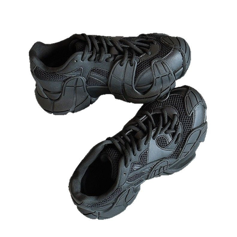 Men's Platform Dad Lightweight Black Versatile Design Men's Sports Shoes