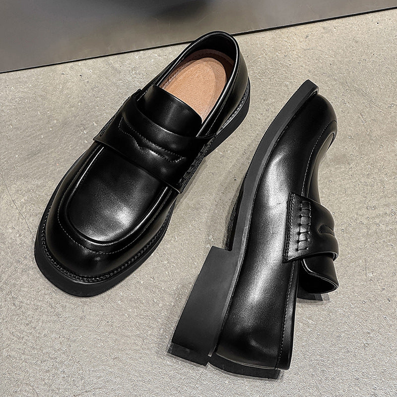 Men's Old Money Style Elegant Slip-on Commuter Derby Loafers/doug Shoes