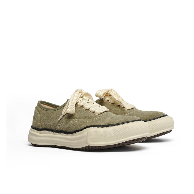 Women's & Men's Irregular Dissoed Sole Washing Trendy Thick Men's Board Shoes