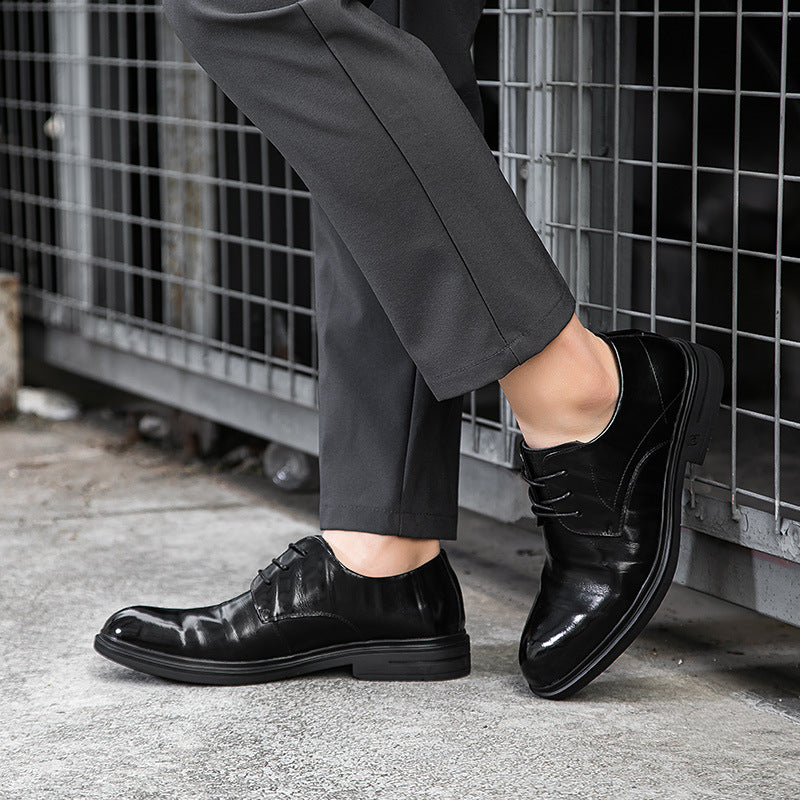 Men's Breathable Genuine Business Formal Wear Soft Bottom Leather Shoes