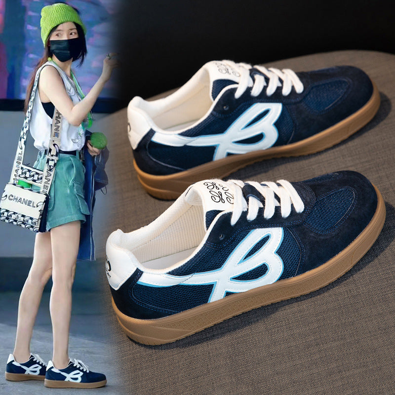 Women's German Training Spring Mesh Breathable Versatile Retro Super Popular Soft Sneakers