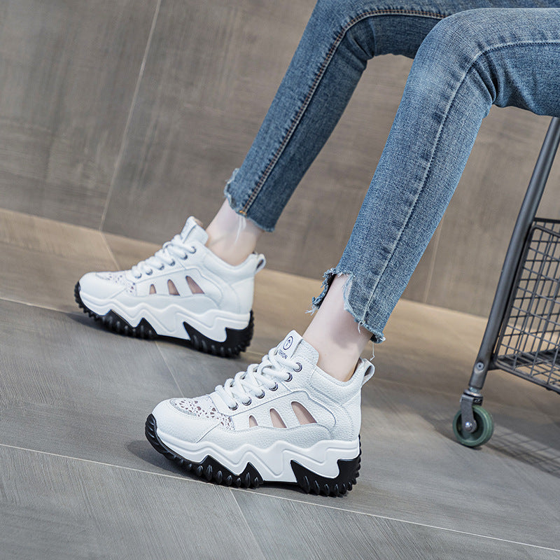 Women's Dad Summer Retro Lightweight Height Increasing Casual Shoes