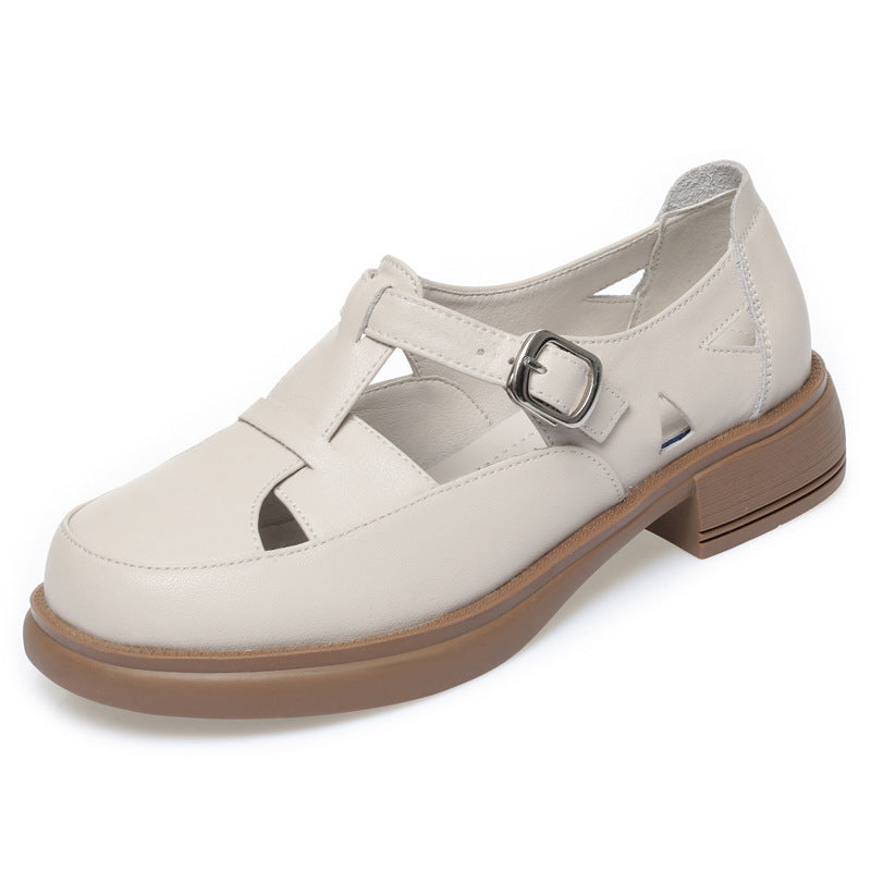 Women's Spring Large Single Low Thick Leisure Casual Shoes