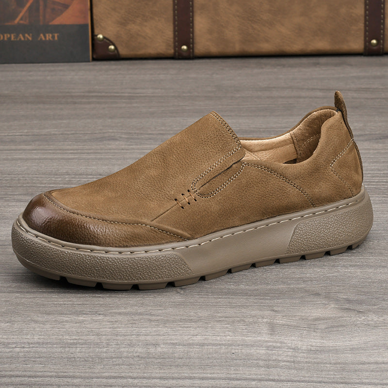 Men's Breathable Full Grain Cowhide Outdoor Sports Sneakers