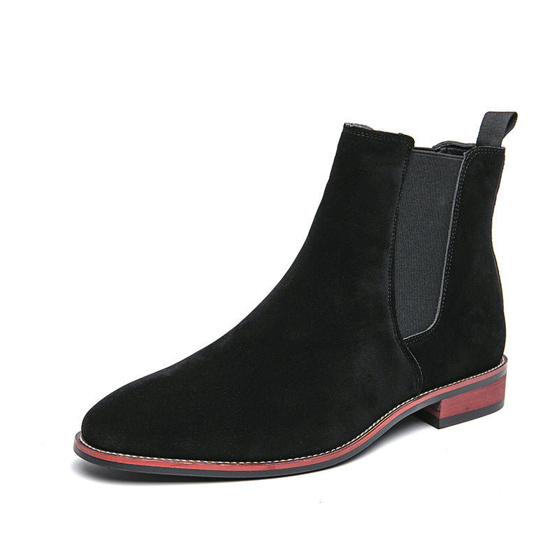 Men's Chelsea Korean Style British Slip-on Matte Boots