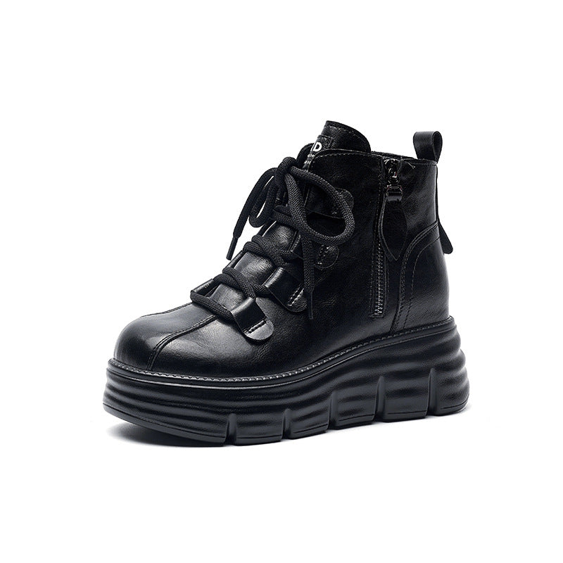 Women's Thicker Platform Height Increasing Insole Women's Cotton Shoes