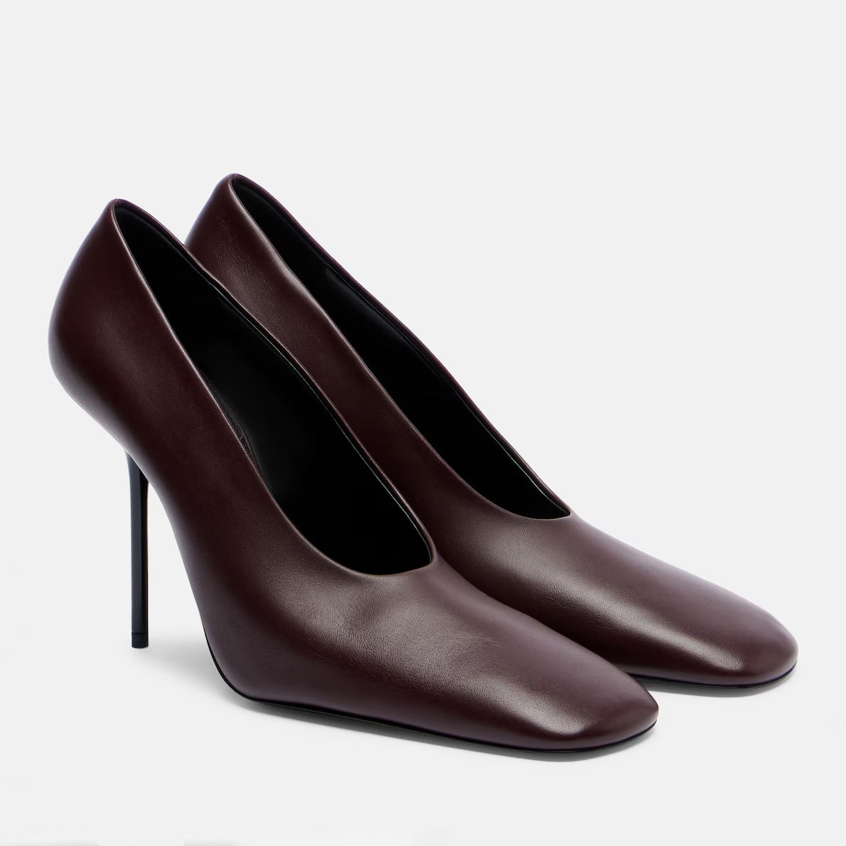 Stiletto High Low-cut Temperament Square Toe Large Women's Fashion Shoes