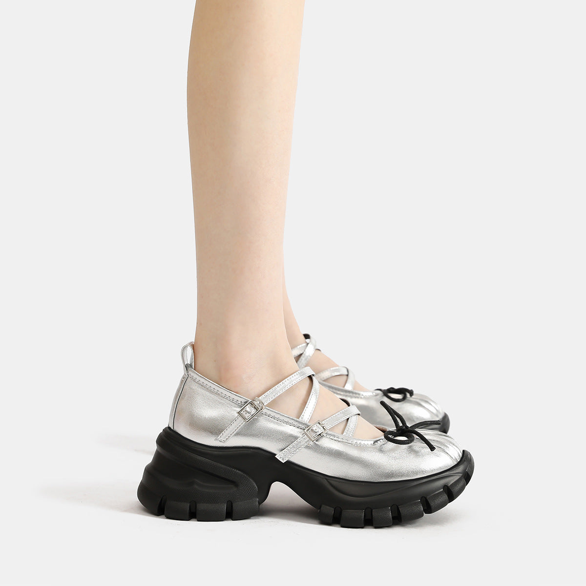 Women's Mary Jane Platform Sier Ballet Single-layer Sports Men's Shoes