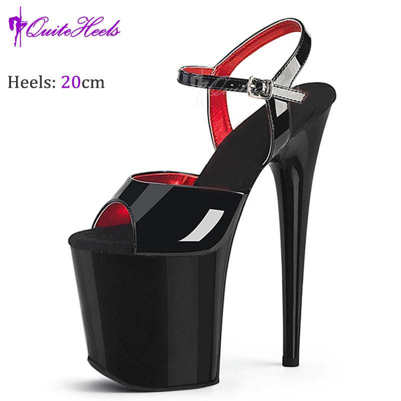 Dance Mannequin Thick Bottom Sexy Performance High Heeled Sandals
