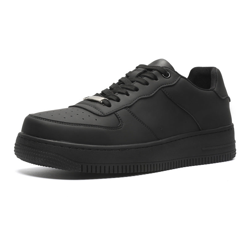 Men's Air Force White Lightweight Soft Sole Spring Men's Casual Leather Shoes
