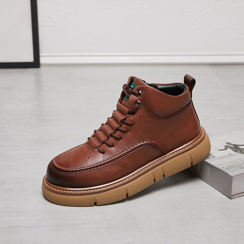 Men's Super Handsome Martin Platform Comfortable Fleece-lined Boots