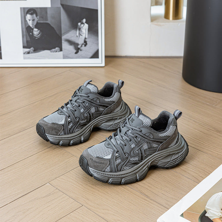 Women's Dad Spring Thick Bottom Jogging Pumps Plus Women's Sports Shoes