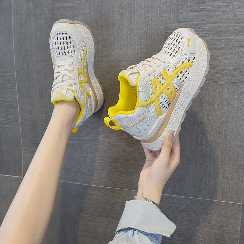 Women's Height Increasing Insole Summer Mesh Surface Women's Casual Shoes