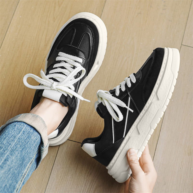 Men's Bottom Hight Increasing Summer Soft Korean Sneakers