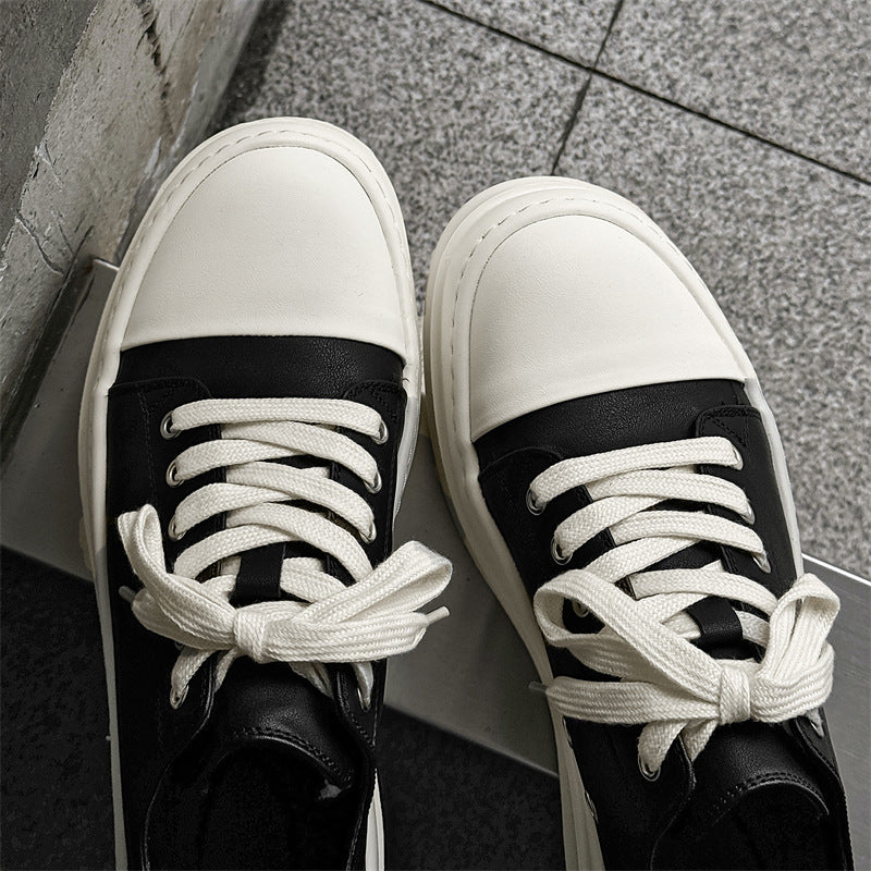 Men's Inner Height Increasing Board Fashion Big Canvas Shoes