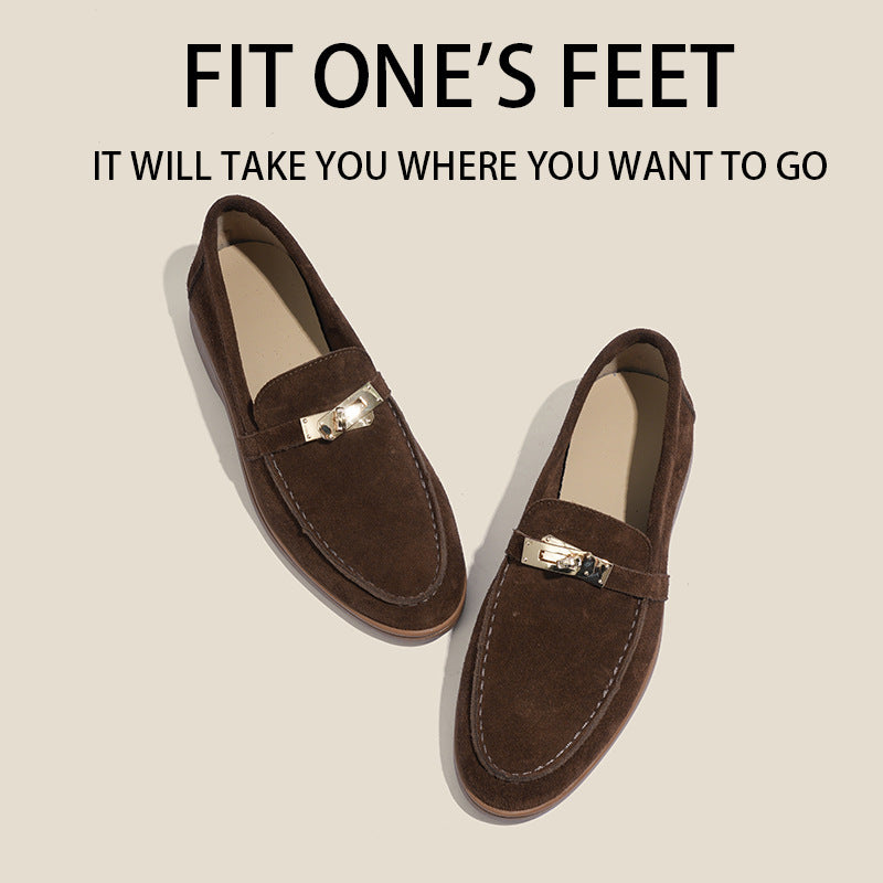 Women's Gold Lock Invisible Elevated Retro Easy Loafers