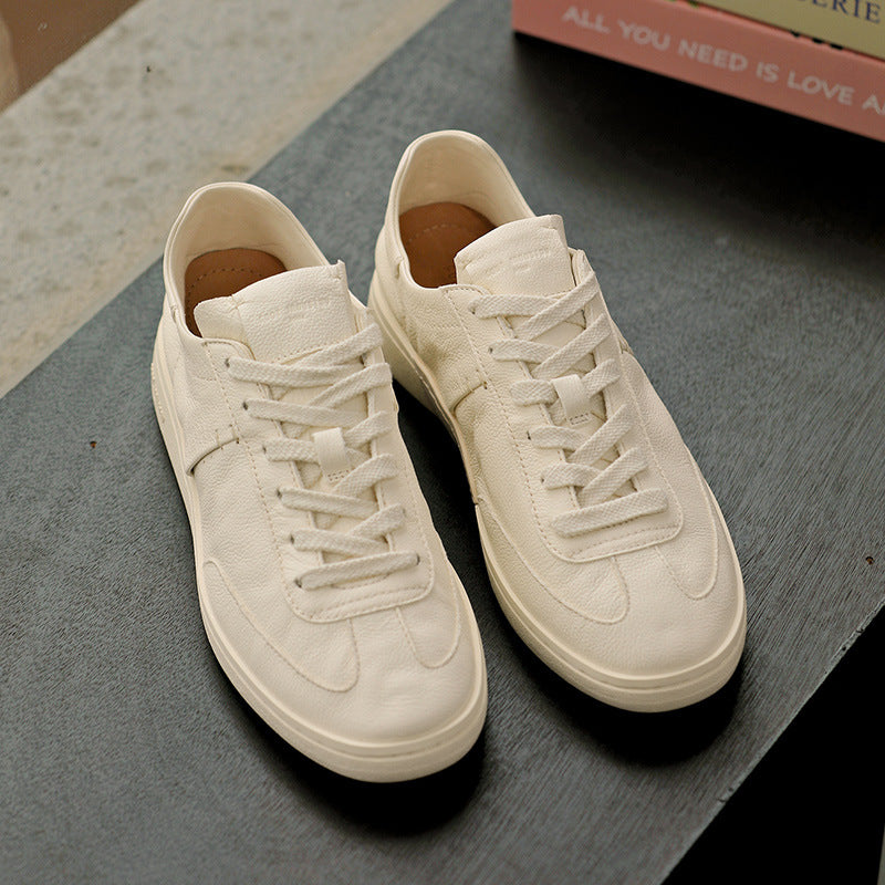 Men's White Summer Breathable German Training Fashion Men's Board Shoes