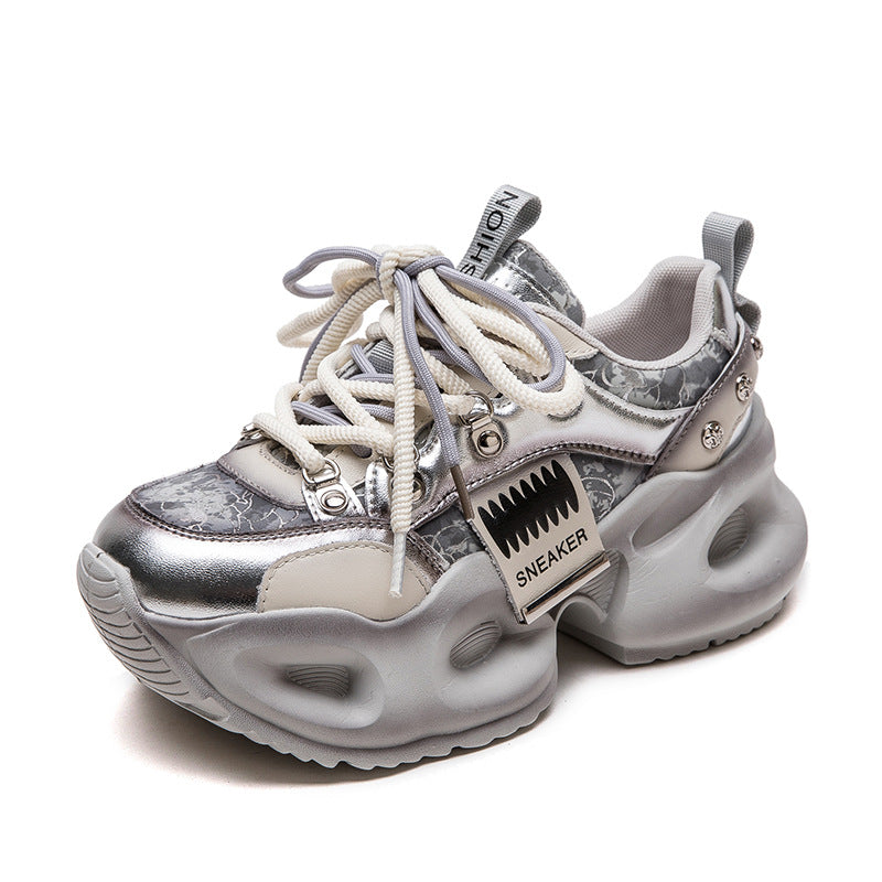 Women's Distressed Fried Street Dad Sports Style Casual Shoes