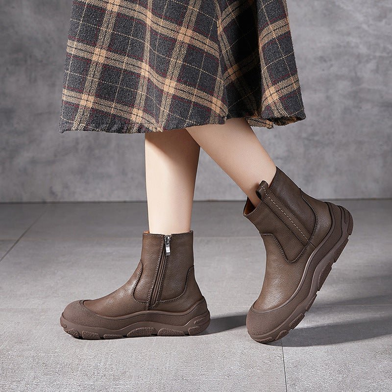 Women's Winter Platform Round Toe Warm Thicker Snow Boots