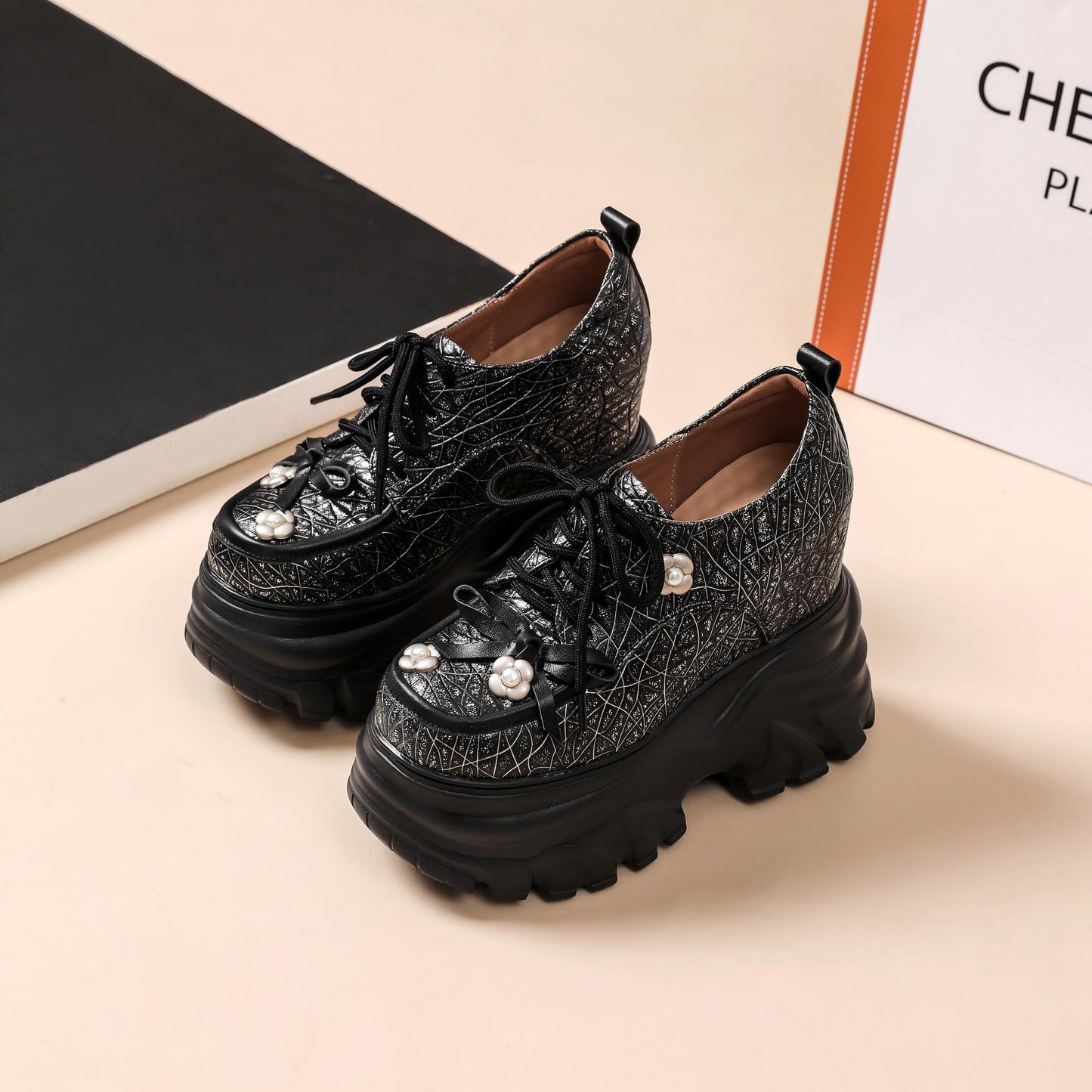Women's Bow Small British Fashion Deep Mouth Women's Casual Shoes