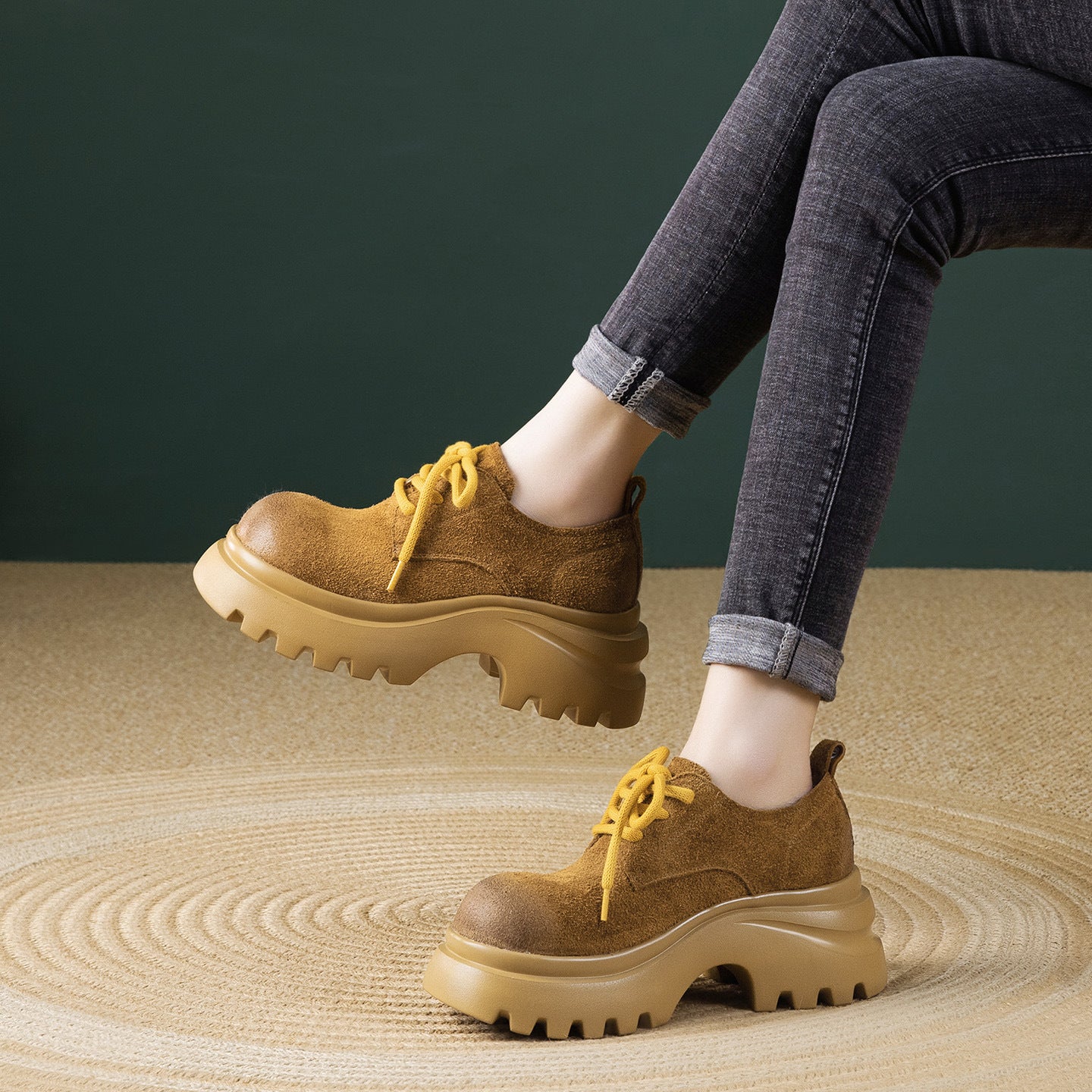 Women's Bottom Martin Spring Retro British Style Lace Up Women's Casual Shoes