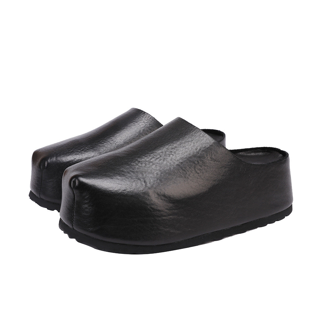 Women's First Layer Cowhide Breathable Simple Outer Sandals