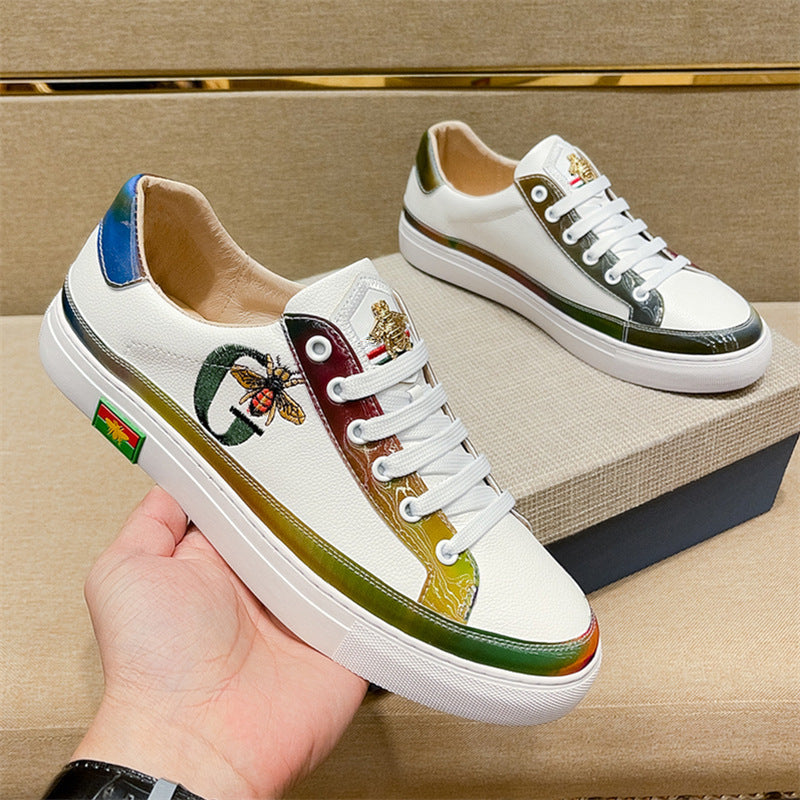 Women's & Men's High Version Embroidered Quality Little Bee Sneakers