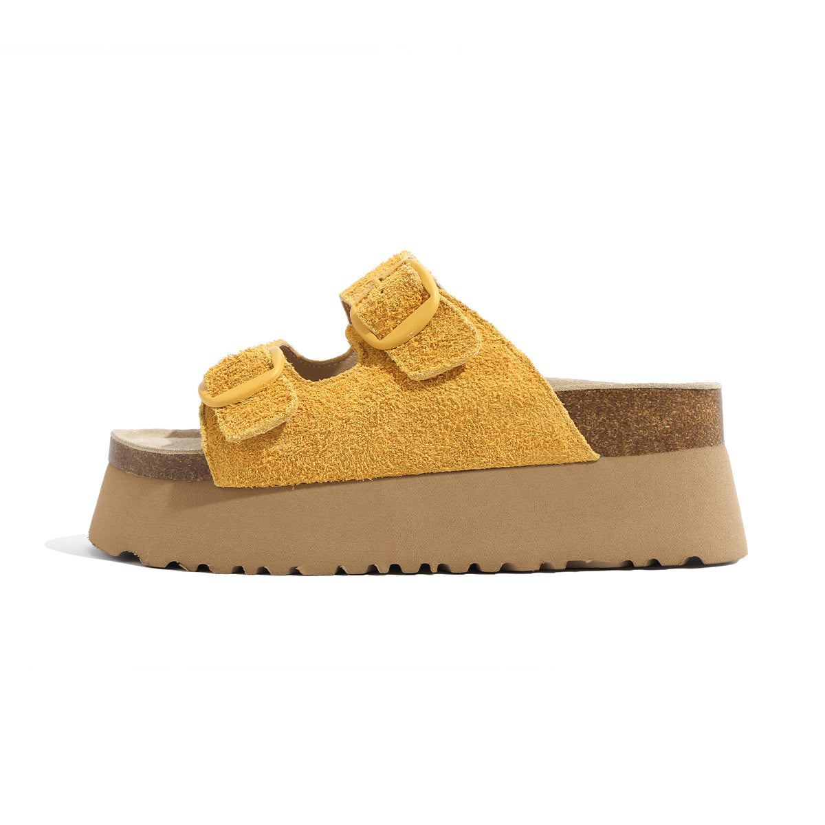 Women's Genuine Summer Wear Short Height Increasing Slippers