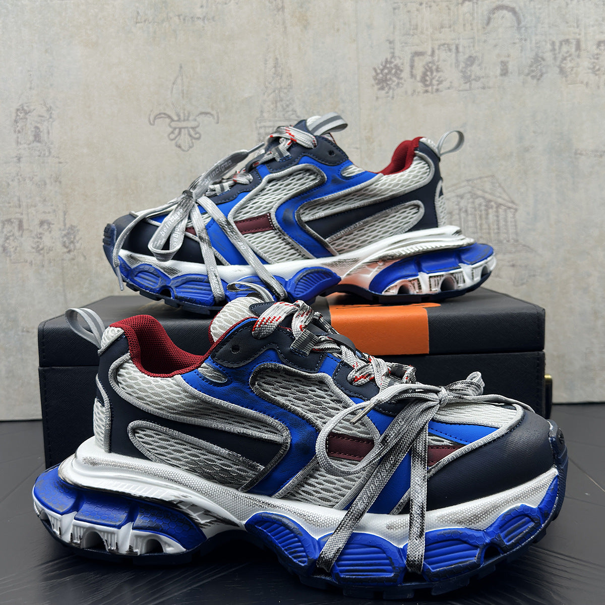 Men's High-grade Dad Breathable Mesh Fashion Handsome Men's Sports Shoes