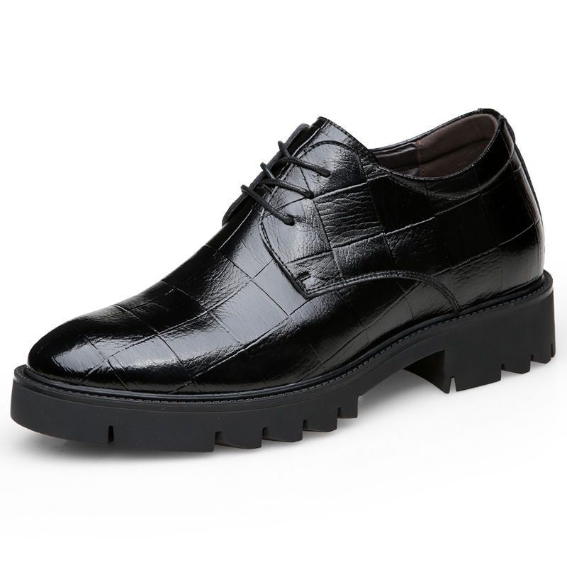 Men's Height Increasing Insole Cowhide Suit Formal Wear Wedding Men's Shoes