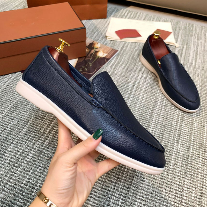 Men's Authentic Slip-on British Comfortable Flat Lovers Original Loafers/doug Shoes