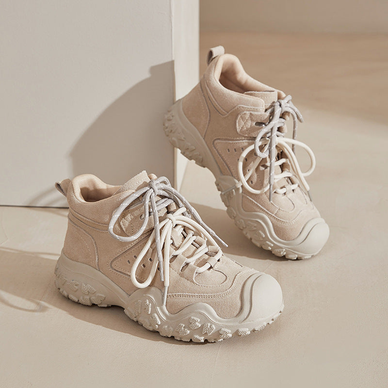 Women's Platform Martin Genuine Summer Short Retro Outdoor Women's Leather Boots