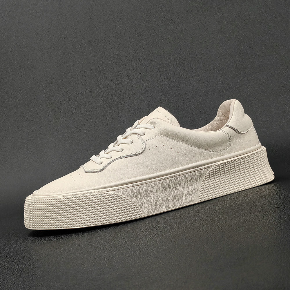 Men's Trendy White Light Luxury Niche Fashion Men's Board Shoes