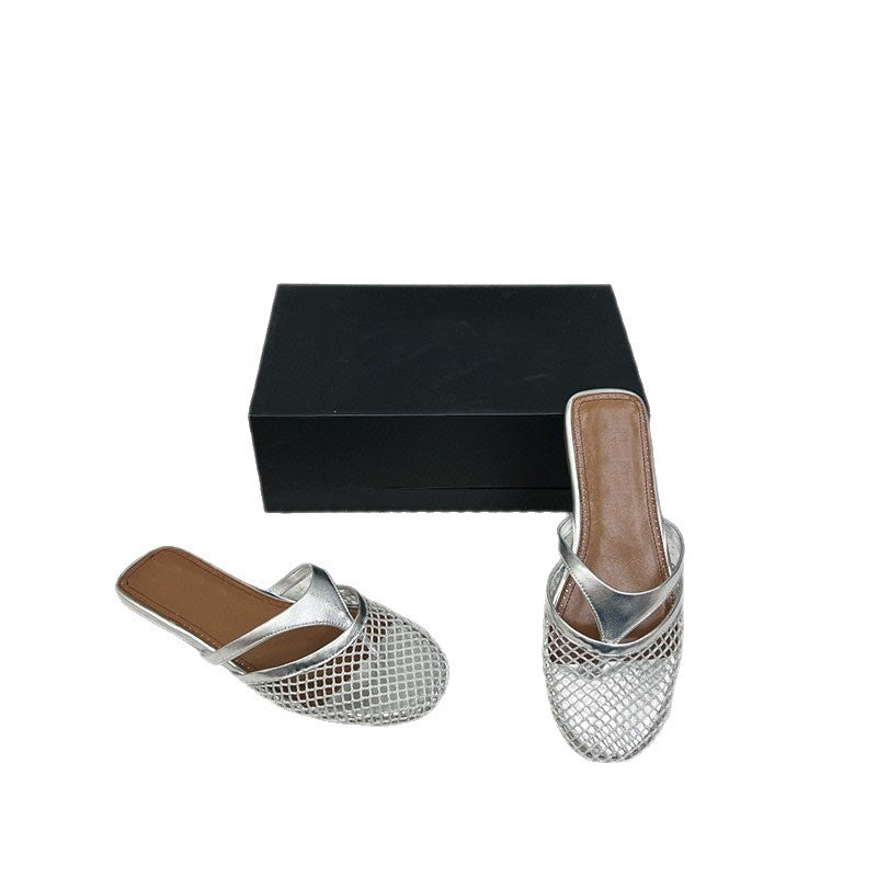 Women's Outdoor Summer Beach Genuine Flip-flops Flat Slippers
