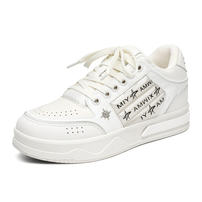 Women's & Men's Fan Black National Fashion Platform Skateboard Men's Board Shoes
