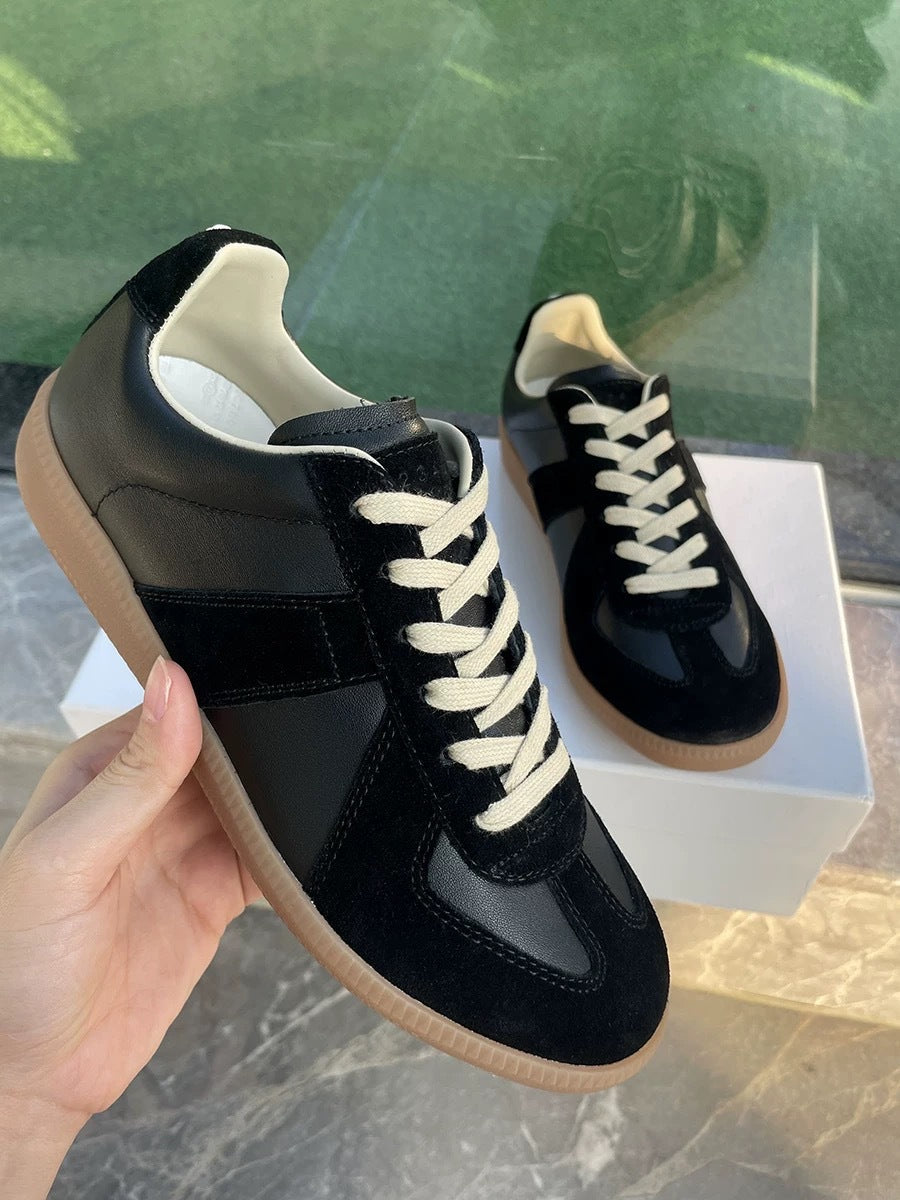 Women's Classic German Training Couple White Sneakers