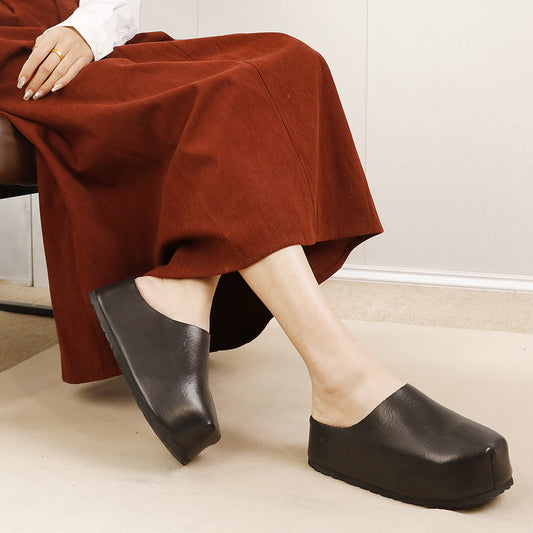 Women's First Layer Cowhide Breathable Simple Outer Sandals