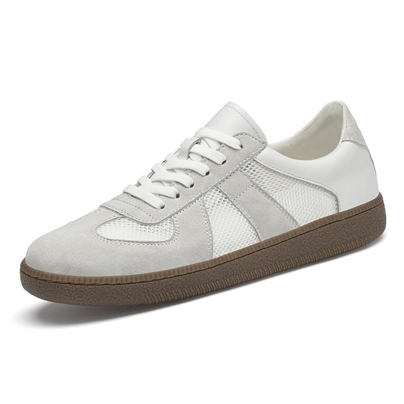 Men's High Quality White Fashion Comfortable Breathable Full Grain Men's Board Shoes