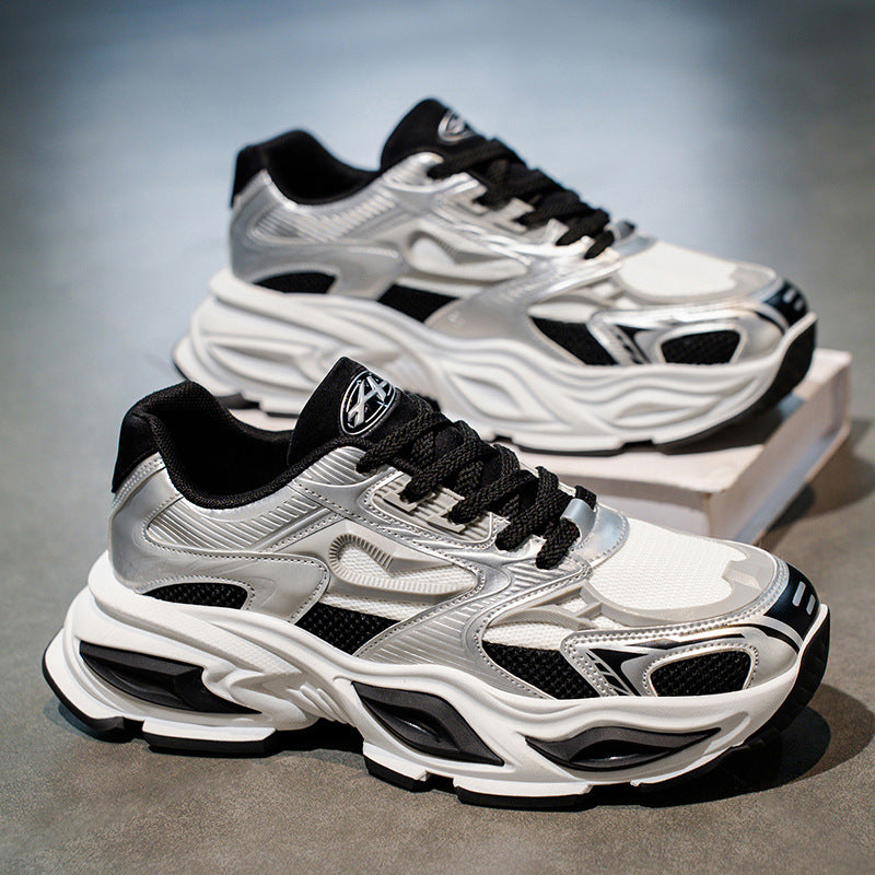 Men's Autumn Breathable Trendy Platform Height Increasing Running Men's Shoes