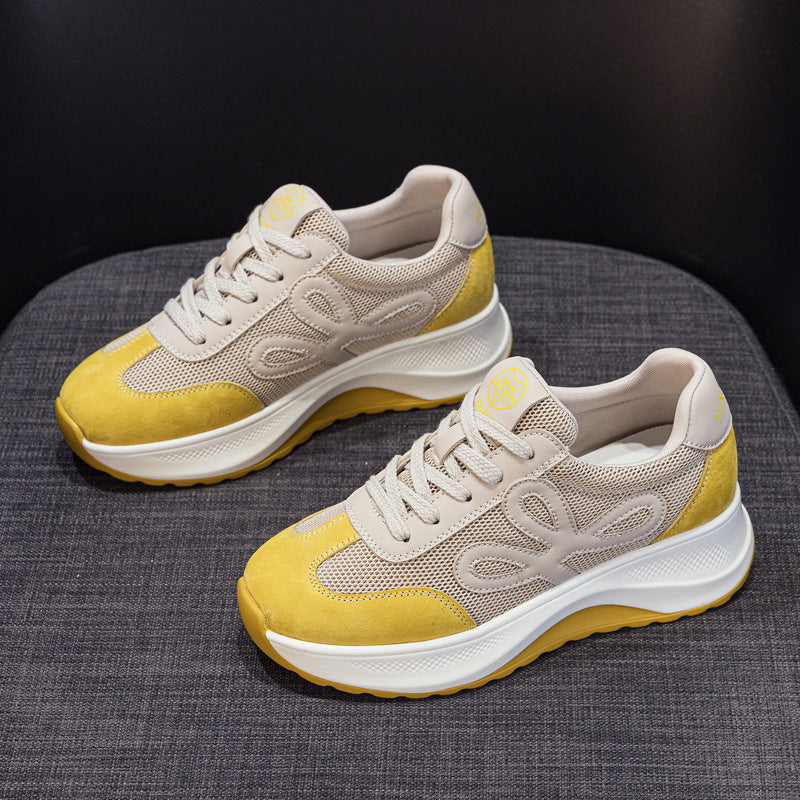 Women's Thick Bottom Height Increasing Insole Dad Breathable Casual Shoes